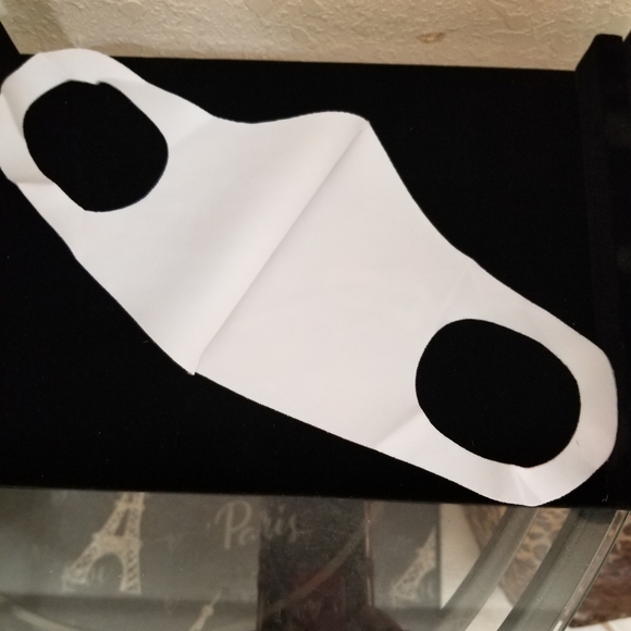 Bandana Black Print Face Mask New - Picture 4 of 5